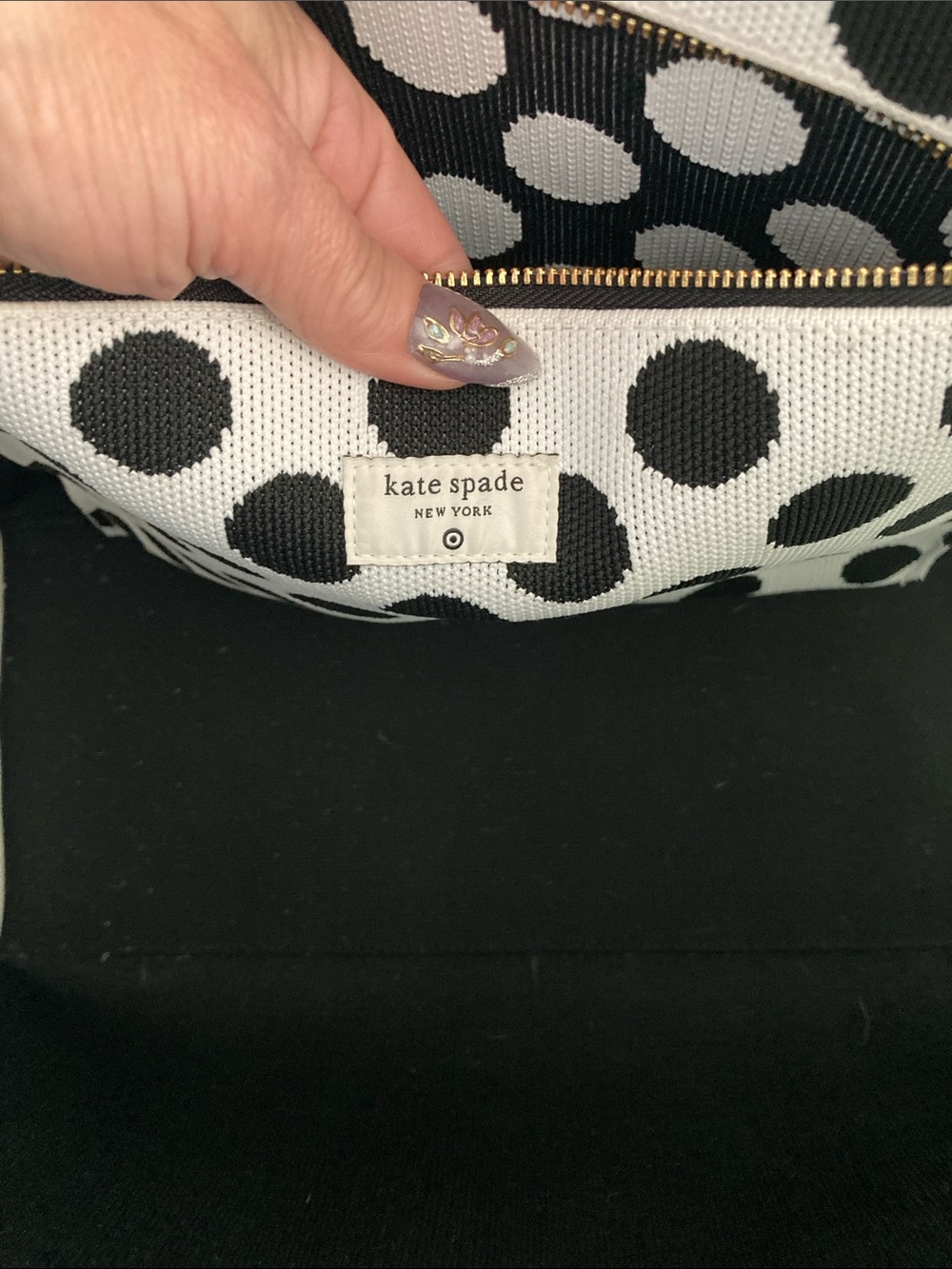 kate spade Black and White 'It's In The Bag' Tote - Picture 3 of 5